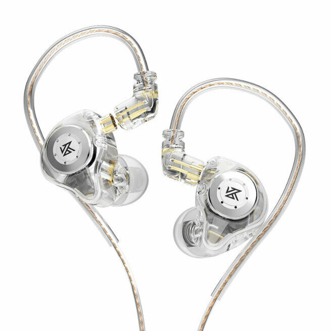 In-ear dynamic wired headphones (clear - standard)