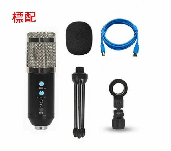 858 Condenser Microphone/Streaming Equipment Kit - Regular - Silver (Standard)