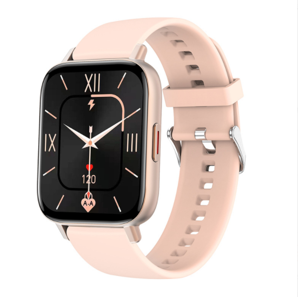 i20M Bluetooth Call Watch Custom Dial Heart Rate Blood Pressure Monitoring Sports Bracelet (Pink)