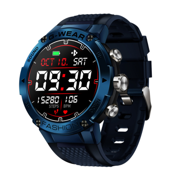 K28H Bluetooth Call Smart Watch Heart Rate, Blood Pressure, Blood Oxygen, Health Monitoring, Sports Waterproof (Blue)
