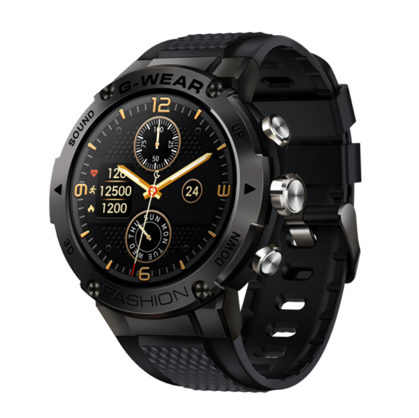 K28H Bluetooth Call Smart Watch Heart Rate, Blood Pressure, Blood Oxygen, Health Monitoring, Sports Waterproof (All Black)