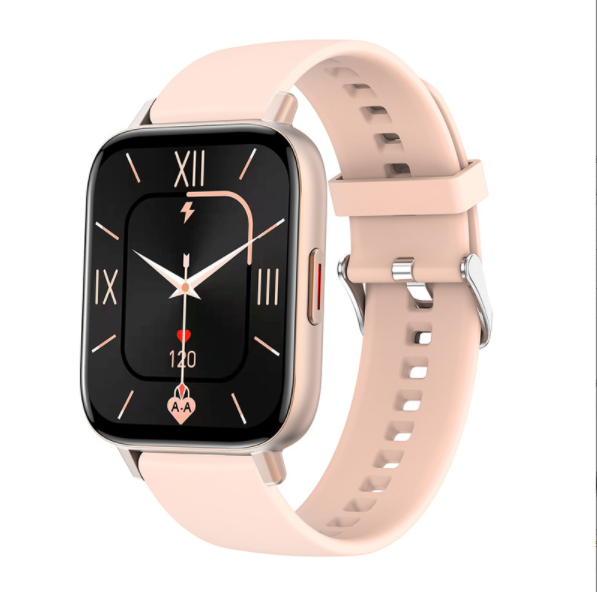 i20M Bluetooth Call Watch 1.69 Screen Custom Dial Heart Rate Blood Pressure Blood Oxygen Monitoring Bracelet (Pink)
