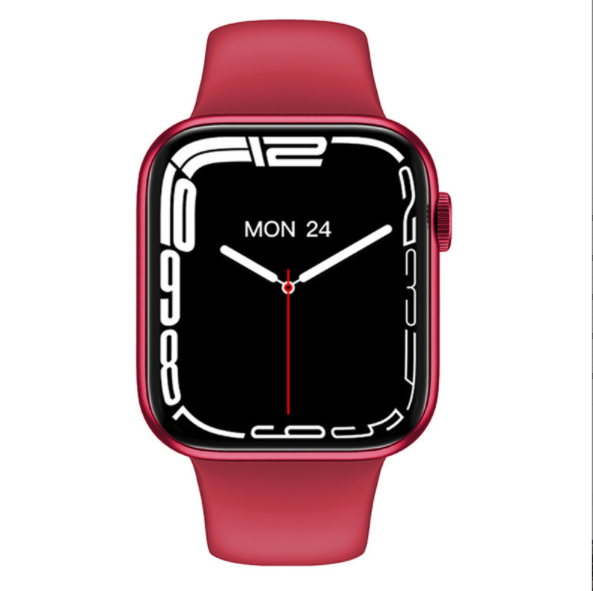 HW37 Bluetooth Call Smart Watch S7 Blood Glucose Measurement Voice Assistant (Red)