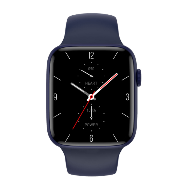 DT7+ Bluetooth Call Smart Watch Heart Rate Blood Pressure Monitoring WeChat Pay (Blue)