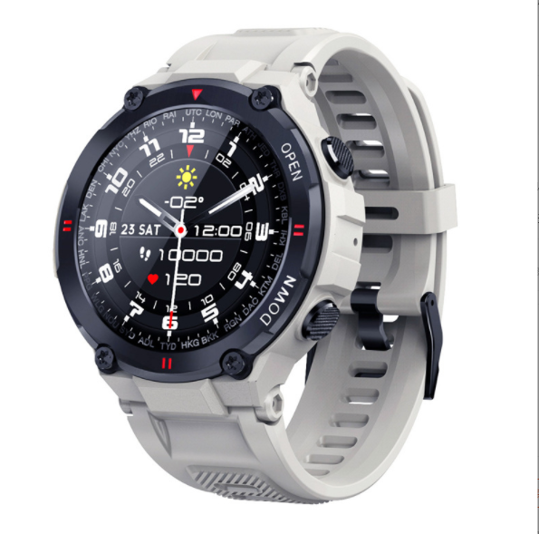 K22 Bluetooth Call Watch Super Heart Rate Blood Pressure Monitoring Long Standby Female Menstrual Cycle Reminder (Gray)