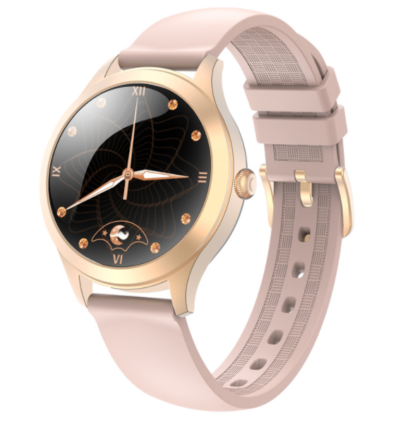 KW10PRO Women's Smart WatchHeart Rate, Blood Pressure, Blood Oxygen, Sleep Health Monitoring, Pedometer Bracelet (Gold Powder Glue)