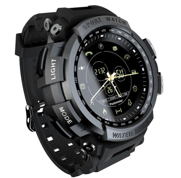 MK28 Smart Watch Sports Bracelet Outdoor Health Management Step Counting Bluetooth 4.0 Mountaineering Waterproof (Black)