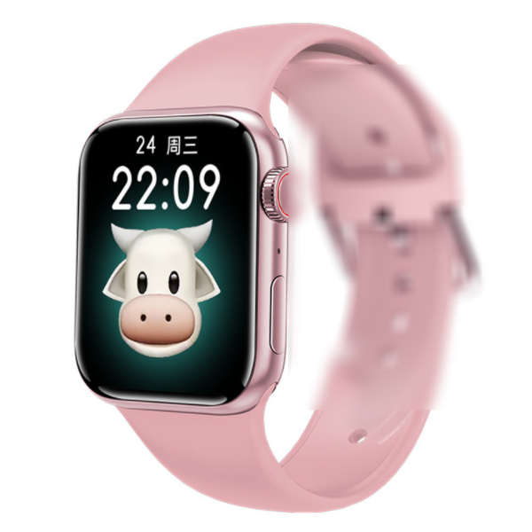 M16plus Smart Watch S6 Bluetooth Call Heart Rate Waterproof Sport for IOS Android (Pink)