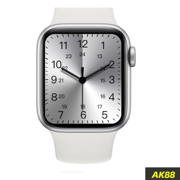 Smart Watch AK88 Bluetooth Call Heart Rate Blood Pressure Sleep Monitoring Play Music Bracelet (White)