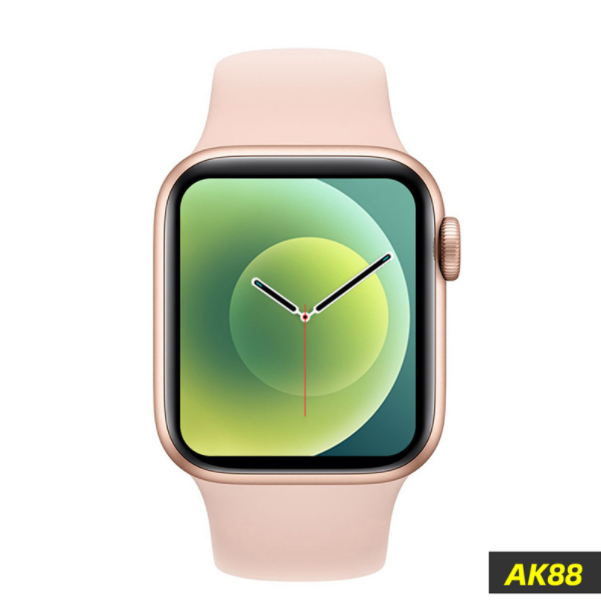 Smart Watch AK88 Bluetooth Call Heart Rate Blood Pressure Sleep Monitoring Play Music Bracelet (Pink)