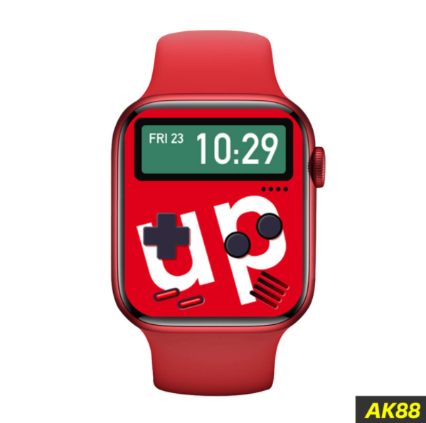 Smart Watch AK88 Bluetooth Call Heart Rate Blood Pressure Sleep Monitoring Play Music Bracelet (Red)