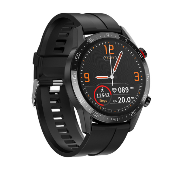 Astronaut L13 smart watch bluetooth call call message reminder multi-Chinese language (black silicone)