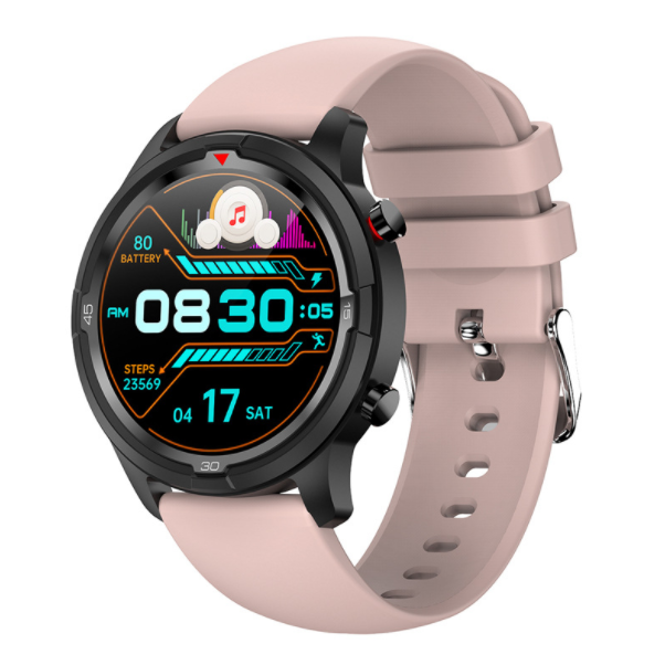 Dual-mode TW26 Bluetooth Call Smart Watch Local Music TWS Storage Songs Continuous Heart Rate Monitoring (TPU-Powder)