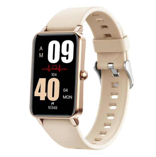 ZX18 Smart Watch Health Sleep Blood Oxygen Blood Pressure Heart Rate Monitoring Multi-function Sports Bracelet (Gold)