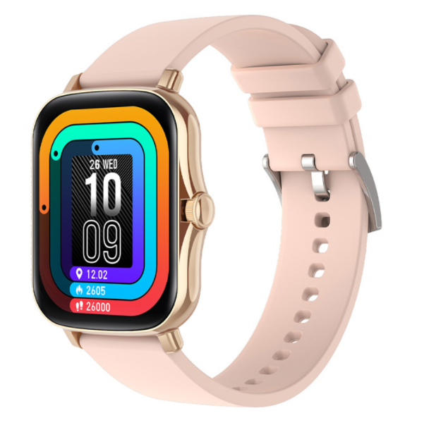 P8 PLUS Smart Watch Heart Rate Blood Pressure Sports Fashion Multi-function Bracelet (Gold)