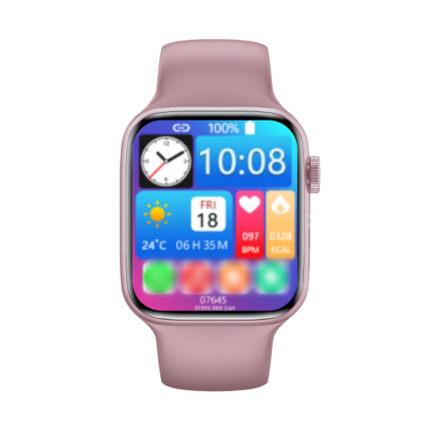 P7PRO Smart Watch Bluetooth Call 1.75 Inch Screen Dual Strap Wireless Charging Smart Band (Pink)
