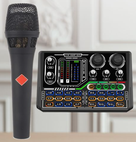 P16 Live Streaming Equipment Set (P16 + 105 + Disc Microphone Holder + Disc Mobile Phone Holder + Headset + OTG Cable)