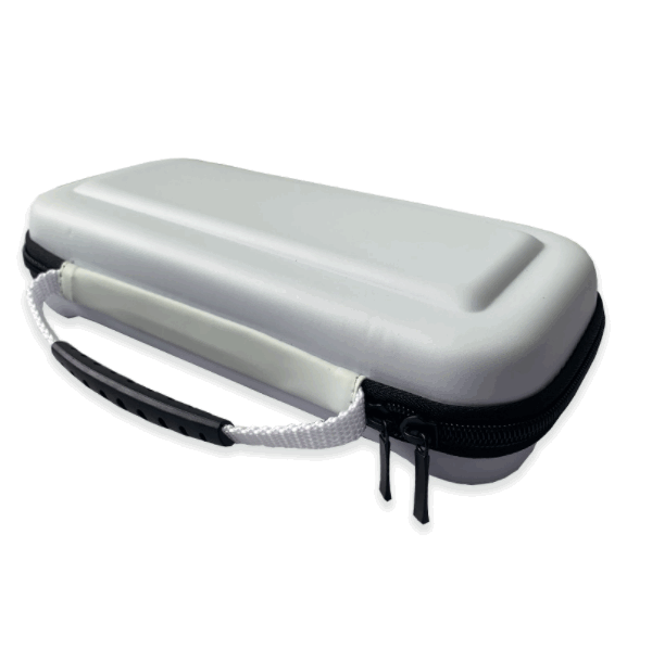 Switch OLED Storage Bag, Game Console Bag, Convex Square Bag (White)