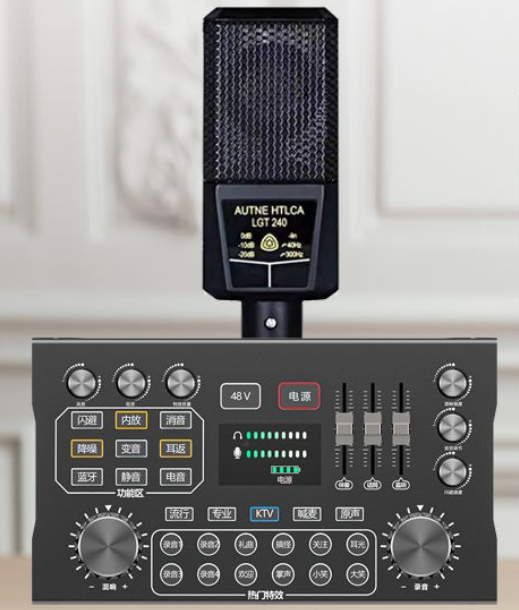P12 Live Streaming Equipment Set (P12+240+Duck Palm Microphone Holder + Disc Mobile Phone Holder + Headset + OTG (Choose One))