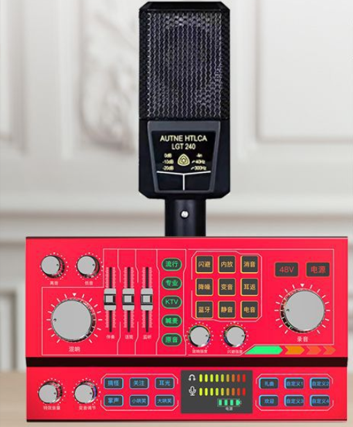 P9 Live Streaming Equipment Set (P9 + 240 + Duck Palm Microphone Stand + Disc Mobile Phone Holder + Headset + OTG (Choose One))