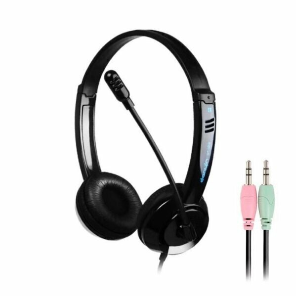 熱賣電音326電腦cf臺式耳機頭戴式 電音DT326（黑色雙插頭）