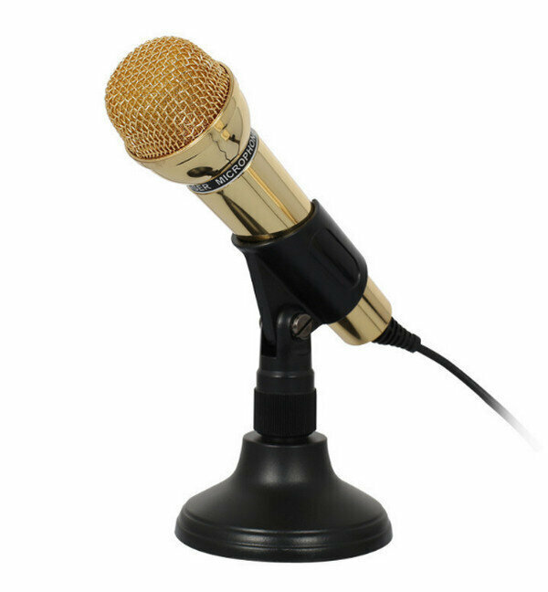 Multimedia Condenser Microphone - DM099 - Gold