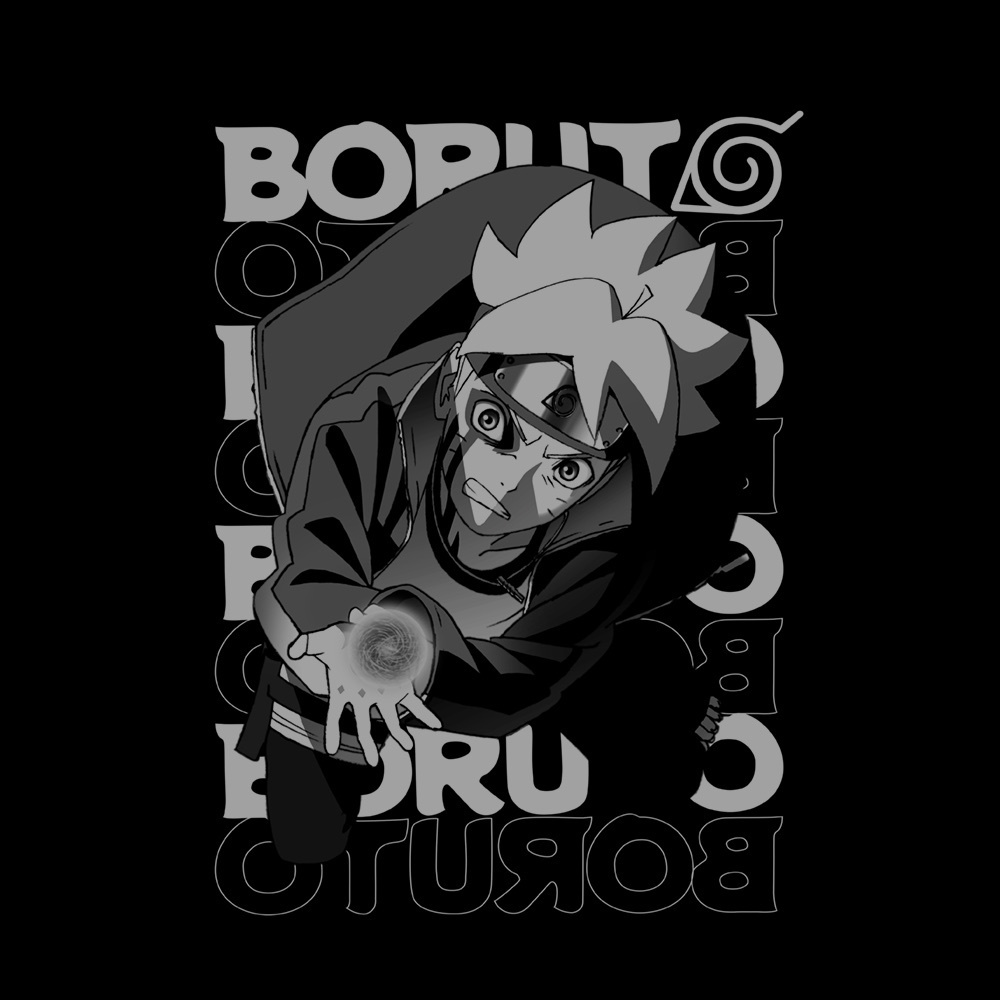 Cospa 0707 うずまきボルト（カーマ）Tシャツ [BORUTO-ボルト- NARUTO NEXT GENERATIONS]BLACK