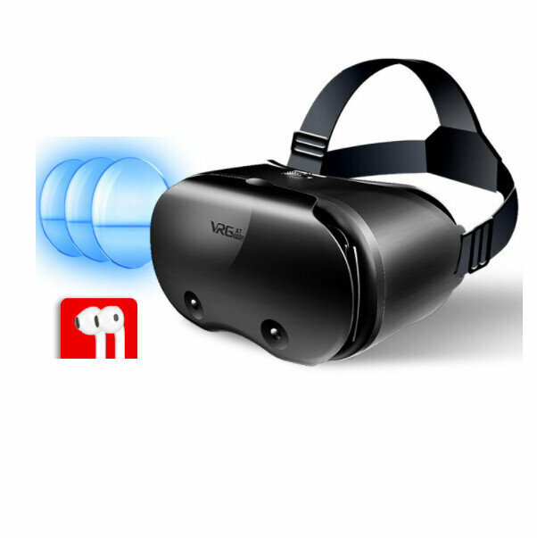 VR glasses 3D glasses (VRGX7 - blue light + headset)