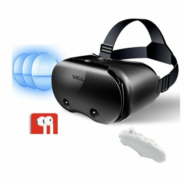 VR glasses 3D glasses (VRGX7 - blue light + headset + VR controller)