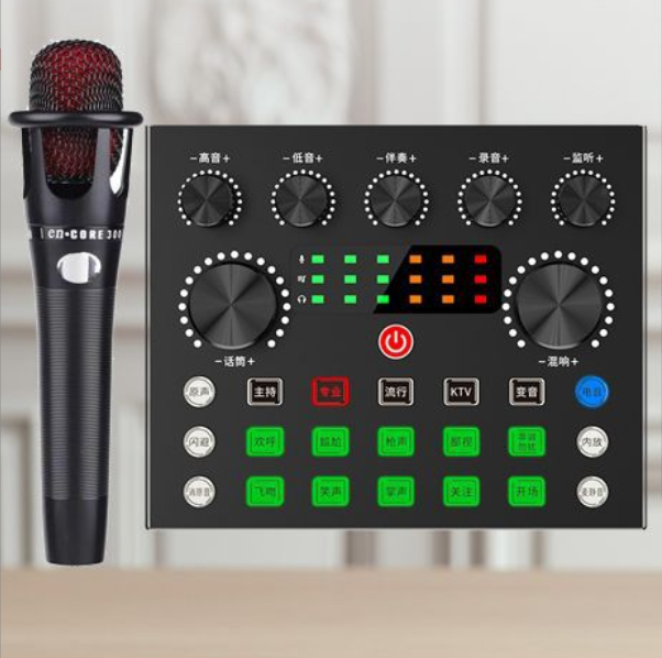 V80 Live Streaming Equipment Kit (V80 + E300 + Headset + OTG (choose one of the two))