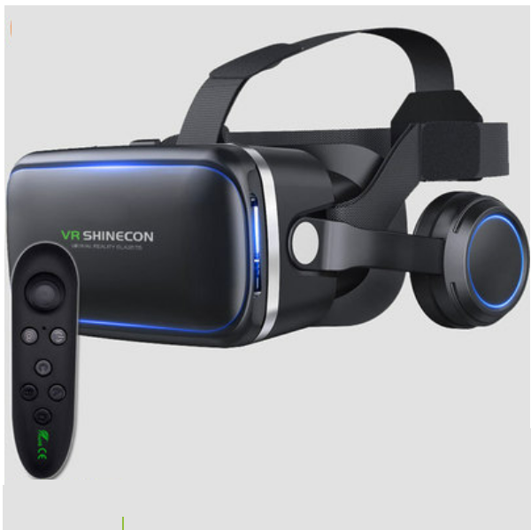爆款VR眼鏡戴式耳機一體智能3d眼鏡（6代耳機版+Y1黑）