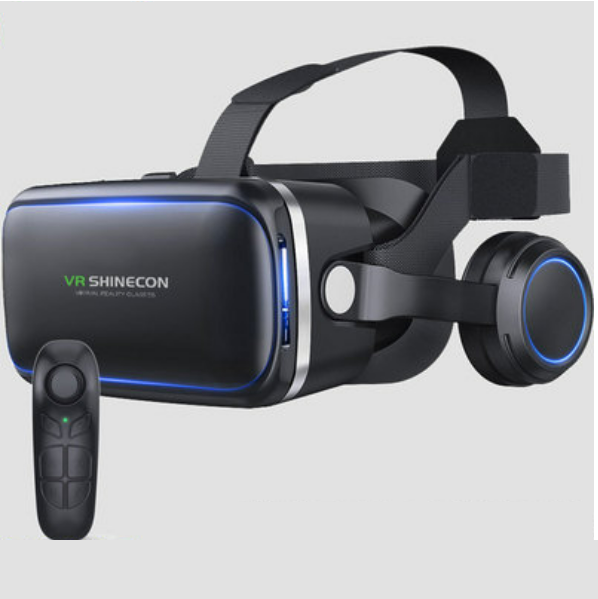 熱推VR眼鏡戴式耳機一體智能3d眼鏡（6代耳機版+B03遙控）
