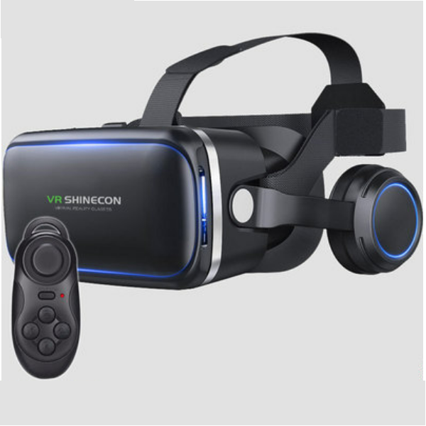 熱推VR眼鏡戴式耳機一體智能3d眼鏡（6代耳機版+032手柄）