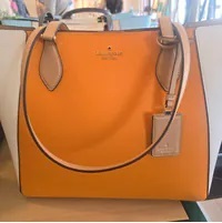 [S] KATE SPADE KG757 POPPY COLORBLOCK REFI TOTE,TURMERIC R, 196021464478 (SKS1175)