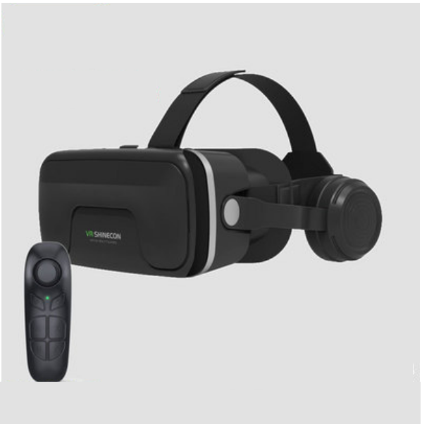 新款VR眼鏡戴式耳機一體智能3d眼鏡（12代加大款+B03遙控）
