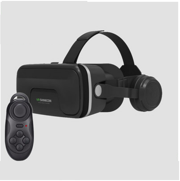 爆款VR眼鏡戴式耳機一體智能3d眼鏡（12代加大款+032迷你遙控）