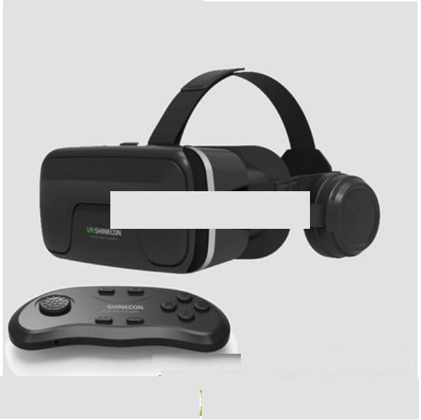 爆款VR眼鏡戴式耳機一體智能3d眼鏡（12代加大款+B01遙控）
