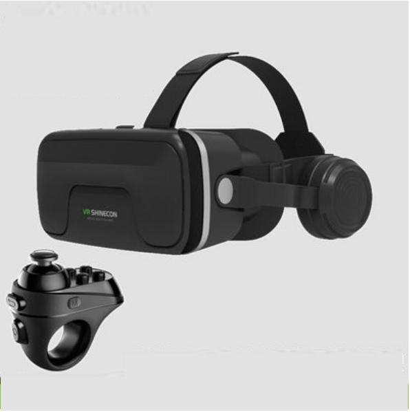 爆款VR眼鏡戴式耳機一體智能3d眼鏡（12代加大款+R1遙控手柄）