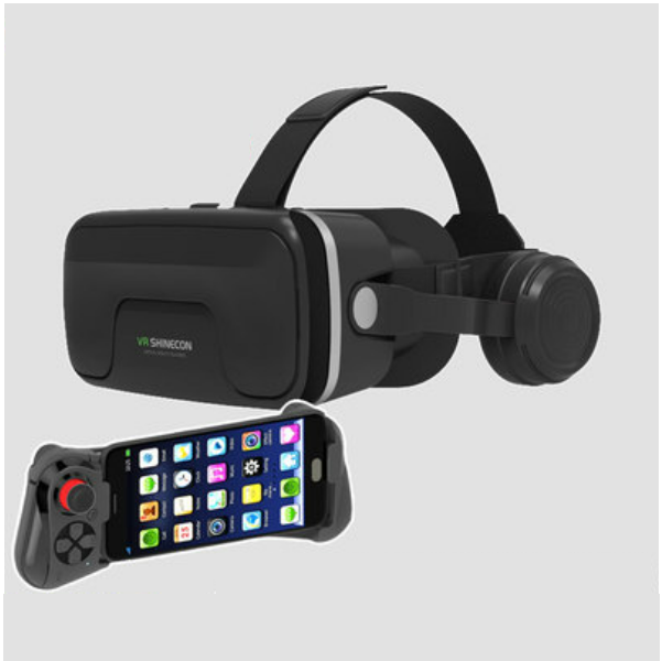 熱推VR眼鏡戴式耳機一體智能3d眼鏡（12代加大款+058遊戲手柄）