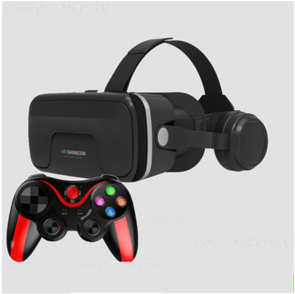 熱推VR眼鏡戴式耳機一體智能3d眼鏡（12代加大款+C018遊戲手柄）