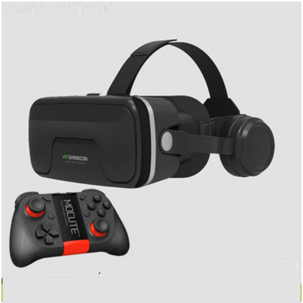 熱推VR眼鏡戴式耳機一體智能3d眼鏡（12代加大款+050遊戲手柄）