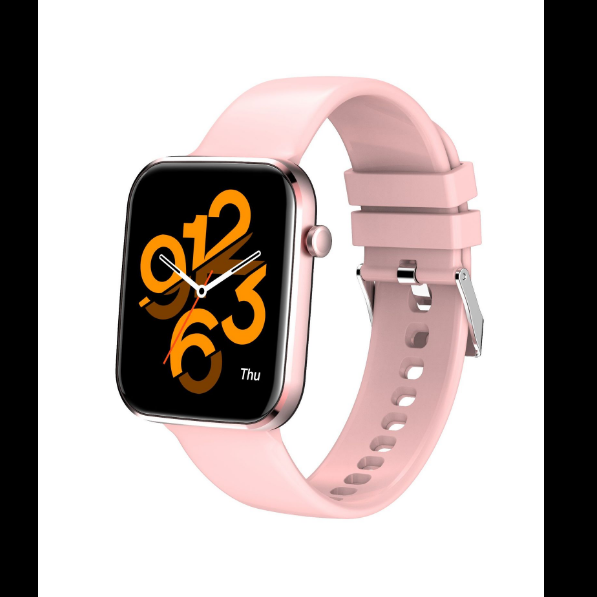 Large-screen bluetooth sports heart rate smart watch (rose pink)