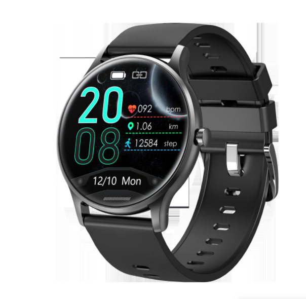 Exercise, blood pressure, blood oxygen, heart rate, sleep monitoring, smart watch (black)