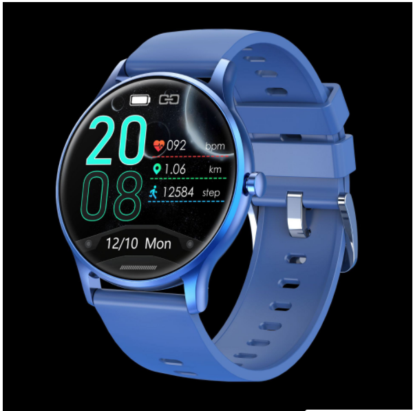 Exercise, blood pressure, blood oxygen, heart rate, sleep monitoring, smart watch (blue)