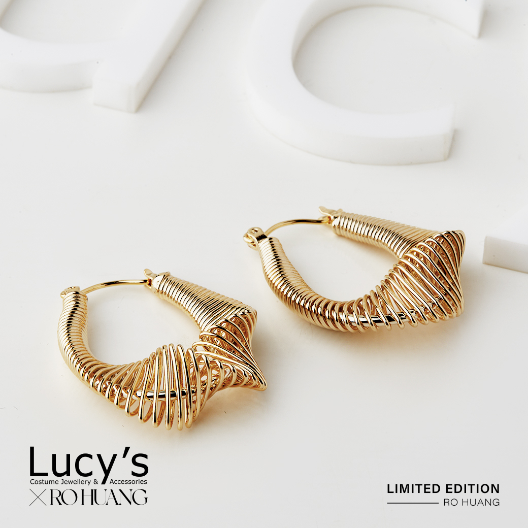 Lucy's X RO HUANG．易扣耳環 (二色) (118863/118864)