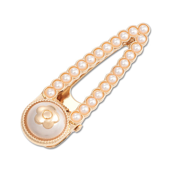 MARY QUANT珍珠頭夾（金色）