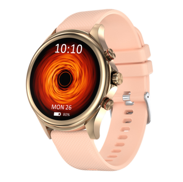 MW-ONE Bluetooth Call Smart Watch Multi-Dial Heart Rate Health Exercise (TPU-Rose Gold)