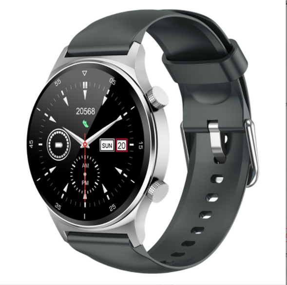 NK09 Bluetooth Call Smart Watch Black Technology Blood Pressure Heart Rate Bracelet Multi-function Sports Bracelet (Silver Black)