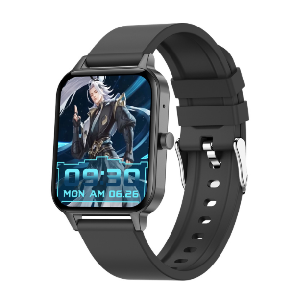 MX7 Smart WatchLocal MusicBluetooth CallsBody Temperature MonitoringHeart RateBlood PressureSmart Split Screen (Black)