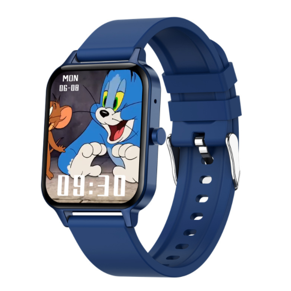 MX7 Smart WatchLocal MusicBluetooth CallsBody Temperature MonitoringHeart RateBlood PressureSmart Split Screen (Blue)